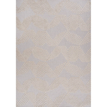 Jazz High-low Pile Art Deco Geometric Indoor/outdoor Area Rug